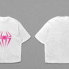 Men's Pink Spider Logo Dropshoulder T-Shirt