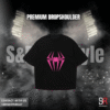Men's Pink Spider Logo Dropshoulder T-Shirt
