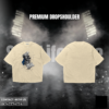 Nordic Warrior Wolf Graphic T-Shirt – Premium Cotton Drop Shoulder