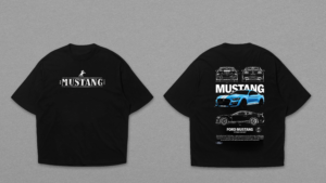 Mustang Blueprint Performance Black T-Shirt