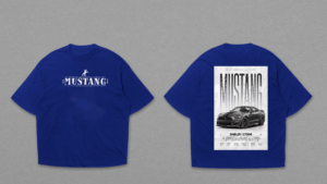 Mustang Shelby GT500 Black Oversized Dropshoulder T-Shirt